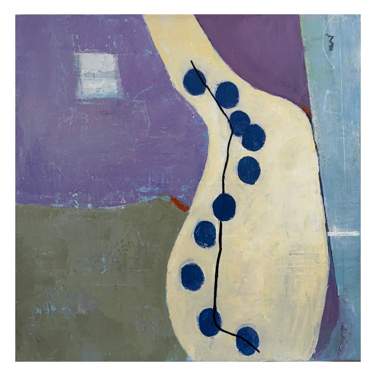 Lisa Brunn Stack In A Vase acrylic on canvas 29 x 29 in. Lisa Brunn Stack In A Vase acrylic on canvas 29 x 29 in.