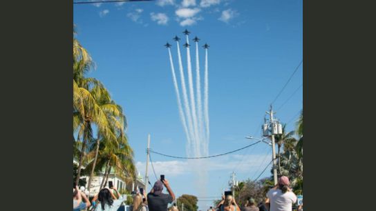 Blue Angels Fly Over Duval Street WEDNESDAY THE 26TH - 1:55 PM (events)