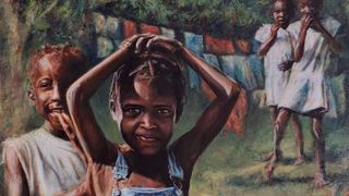 The Joy of Innocence: Capturing the Spirit of Haiti through "Mango Kids" (local art). Photo by Art by Shan